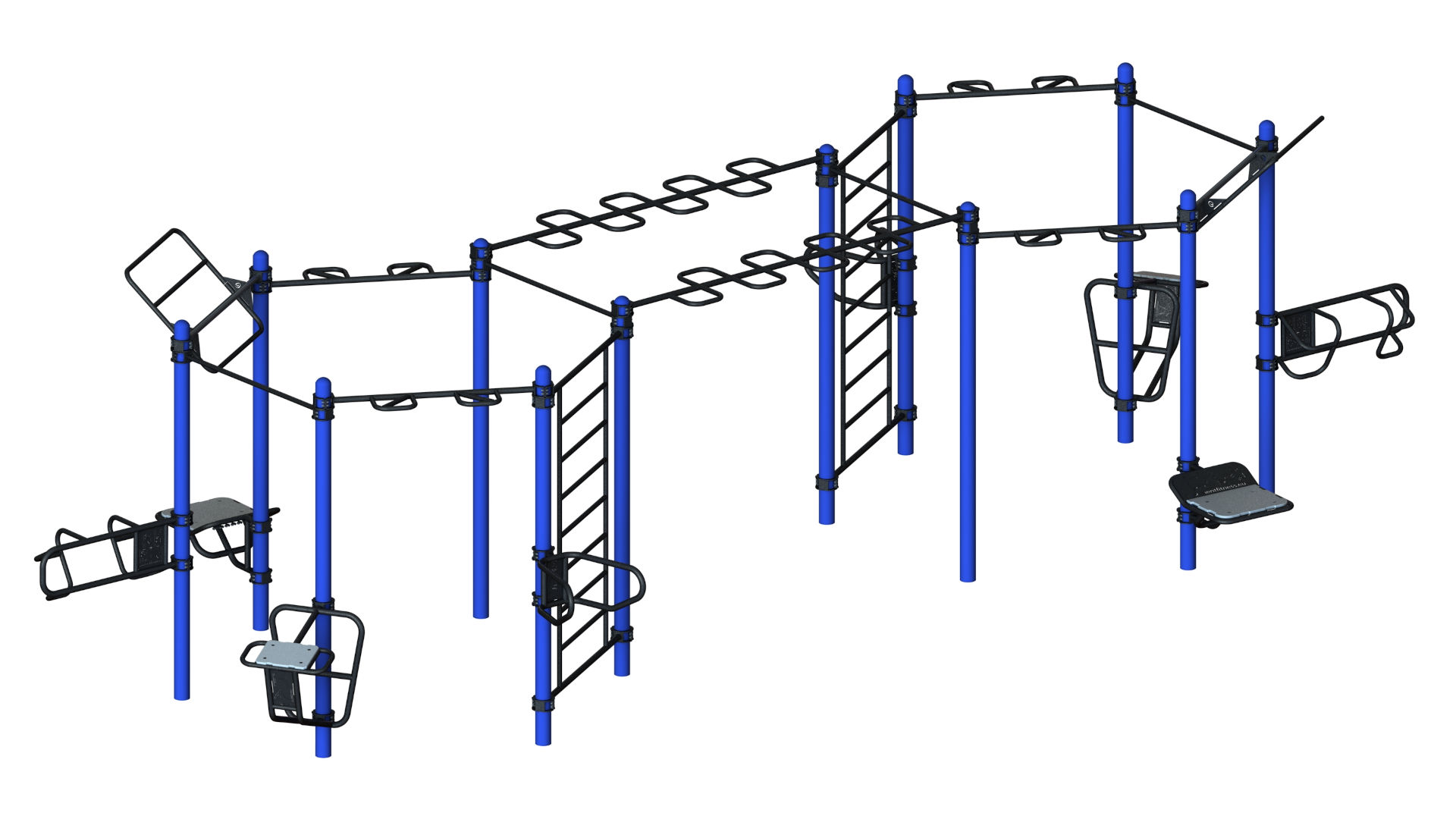 Outdoor Trainingsstation Functional Double-Hexagon