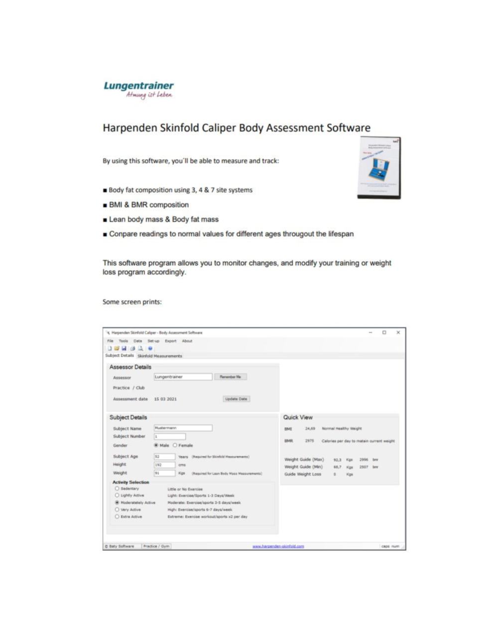 Harpenden Skinfold Caliper / Hautfalten-Messzange