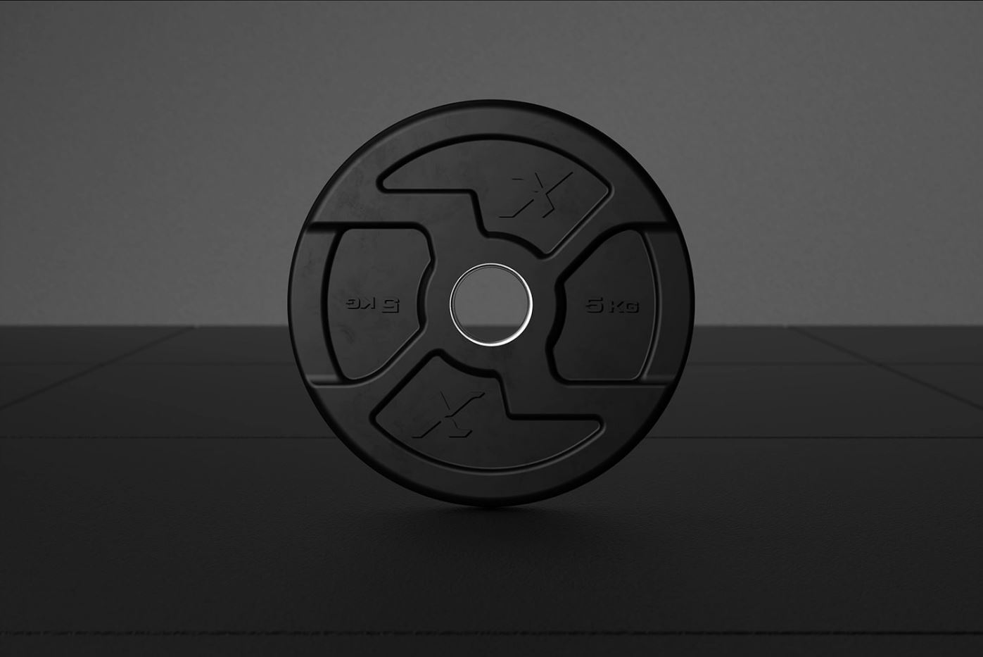 Xenios Black Rubber X-Grips Olympic Plate (SALE!)