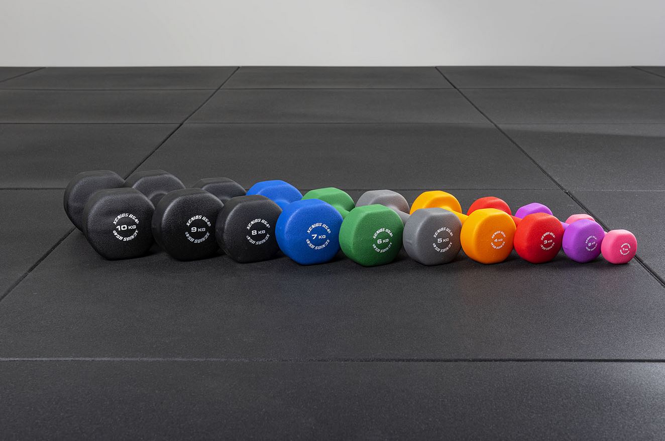 Xenios-Fitness-Hanteln-2-0-bei-pullsh6 Xenios Neopren Hantel Set 1-10 kg