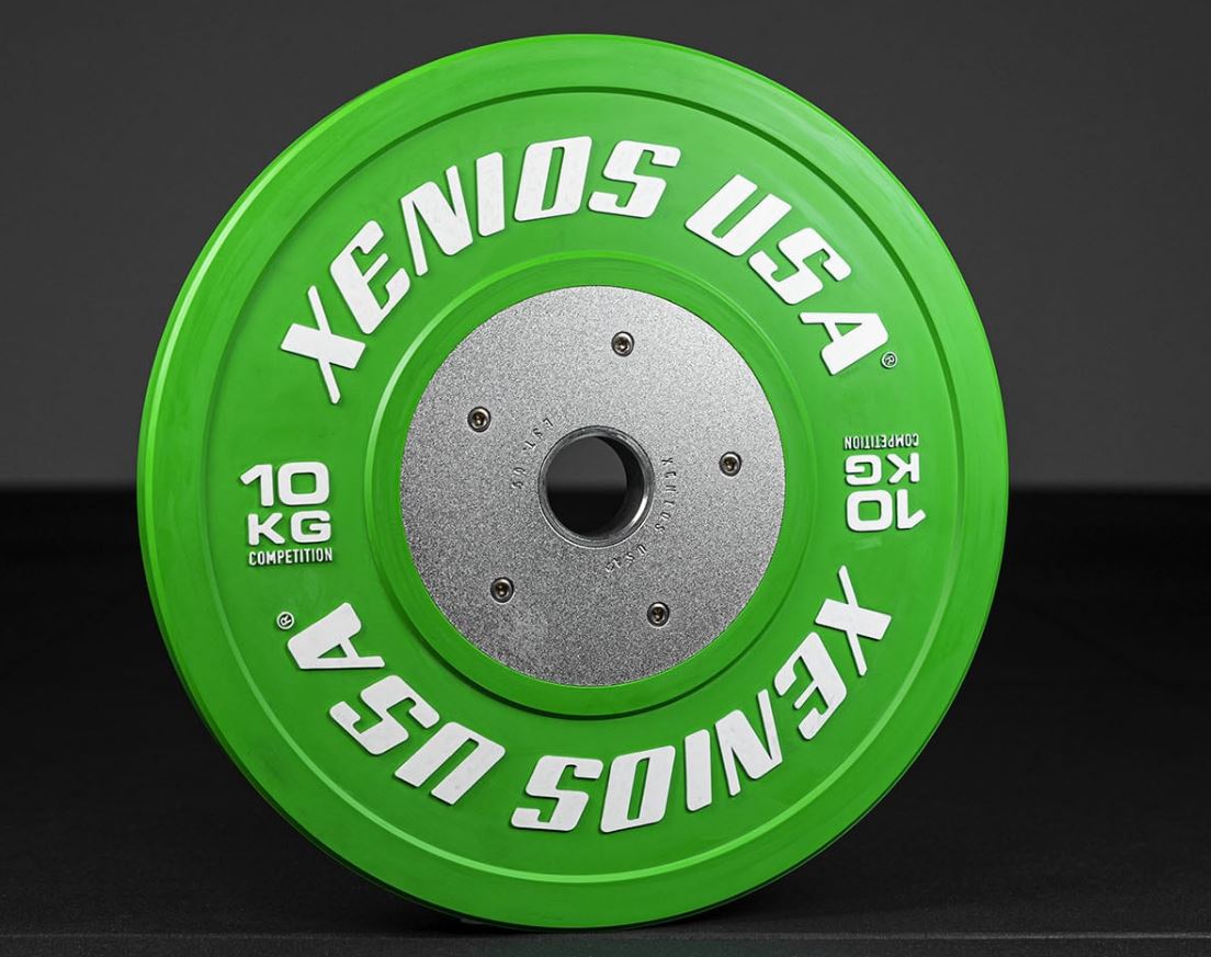 Xenios-Competition-Bumper-Plates-bei-pullsh3 Xenios Competition Bumper Plates - Komplettset