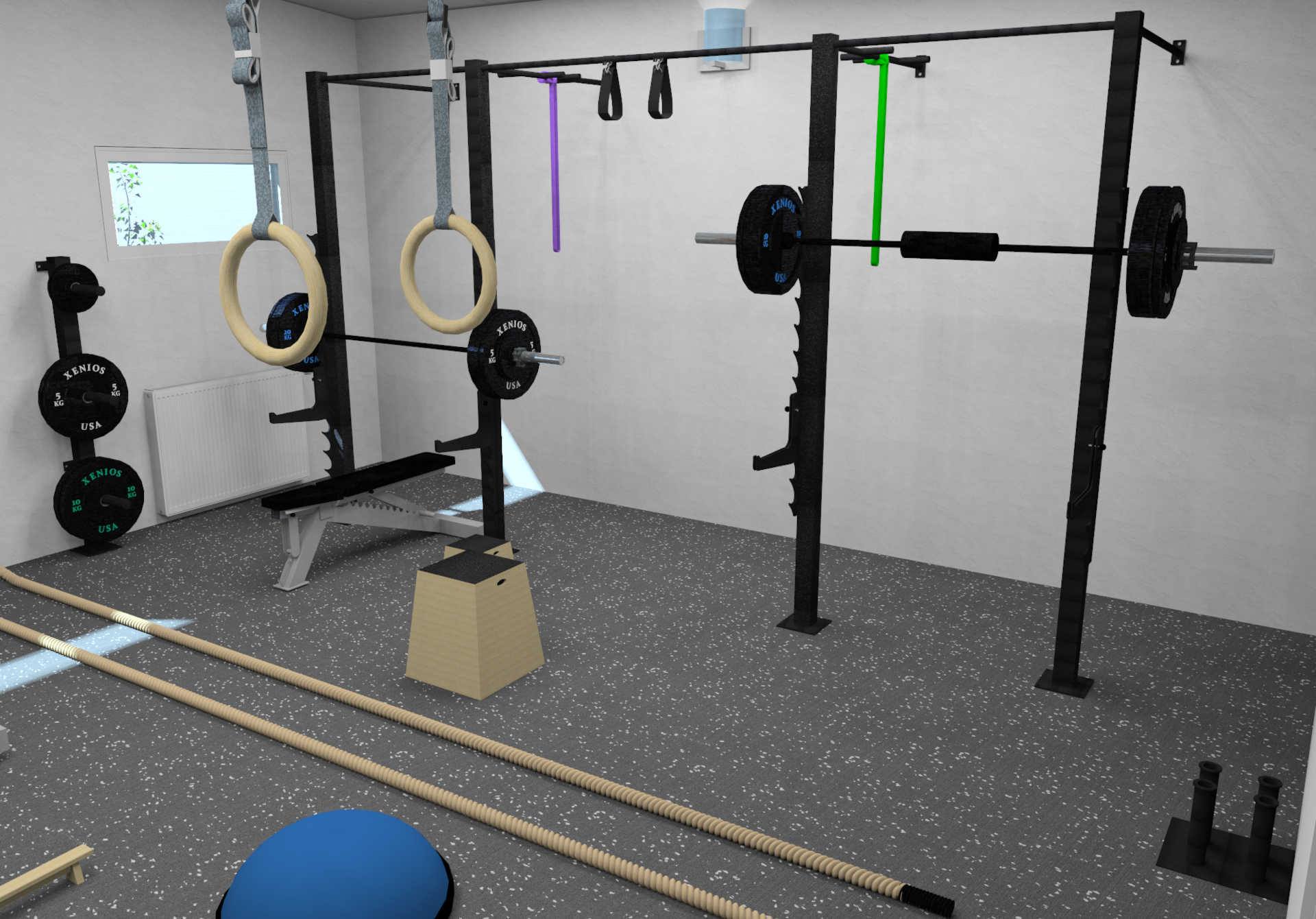 3D Trainingsraum-Planung