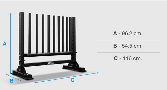 Xenios Hantel-Rack für Neopren Hanteln