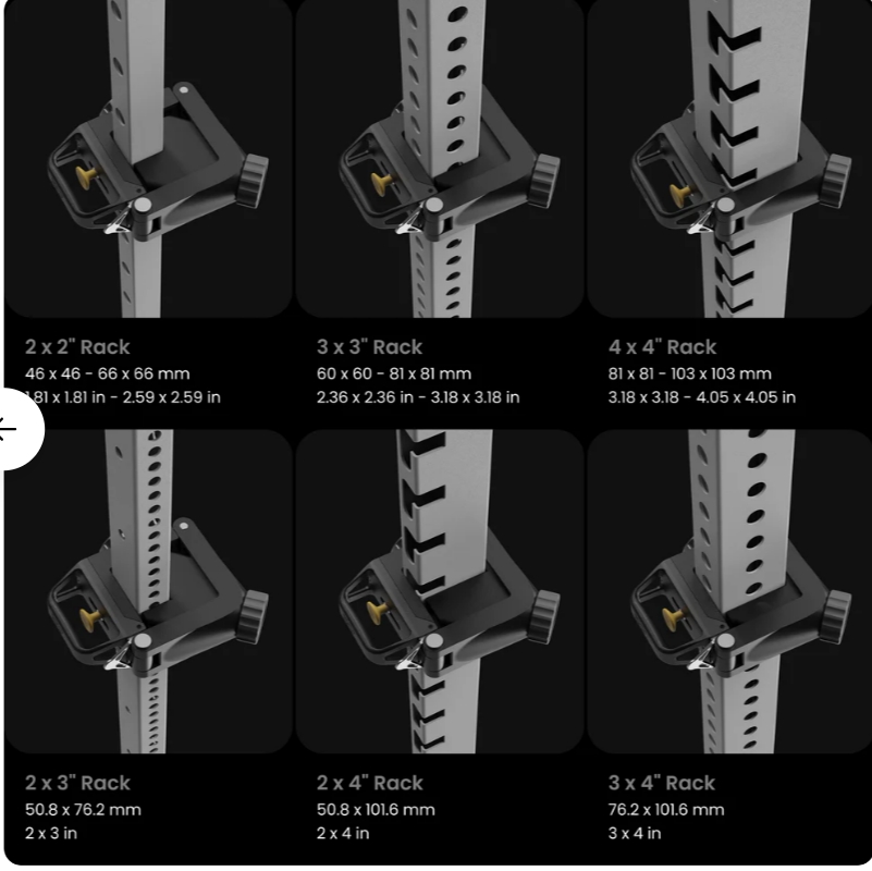 Beyond Power Sliding Rack Mount Spacer – Abstandshalter für verschiedene Rackgrößen